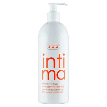 Ziaja Intima, romige vloeistof voor intieme hygiëne met ascorbinezuur, 500 ml