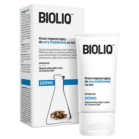 Bioliq Dermo, crème régénérante pour peaux à tendance acnéique, 50 ml