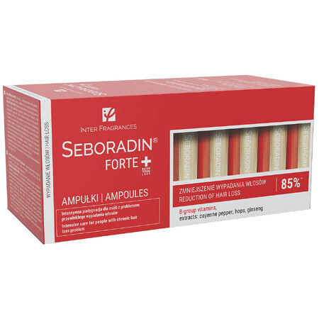 Seboradin Forte, tratament împotriva căderii părului, 5.5 ml x 14 fiole