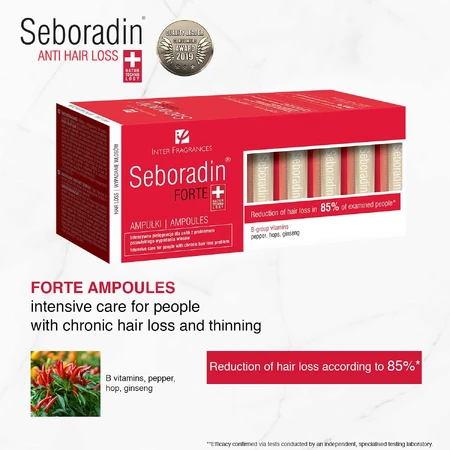Seboradin Forte, 14 Ampullen, Behandlung gegen Haarausfall