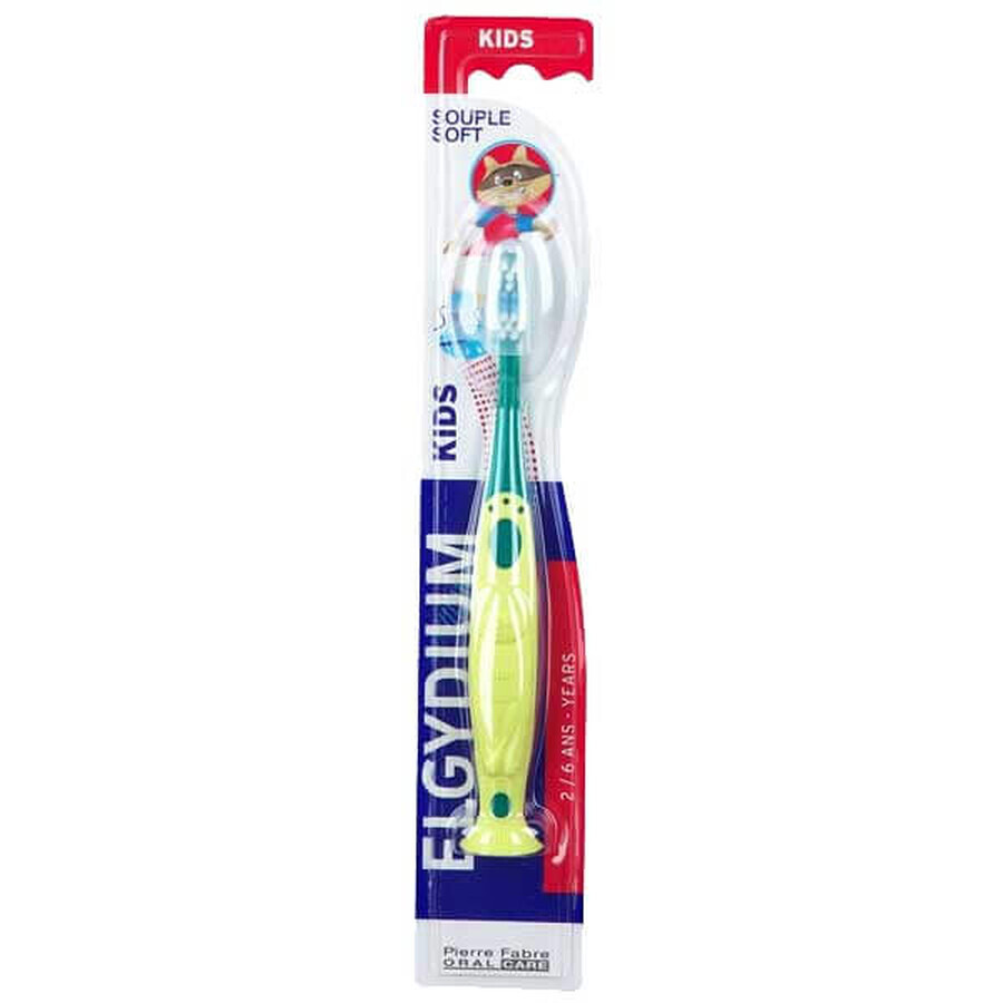 Elgydium Kids, brosse à dents pour enfants, 2-6 ans, 1 pièce