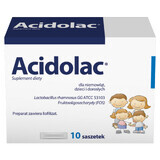 Acidolac, oral lyophilisate for infants, children and adults, 10 sachets