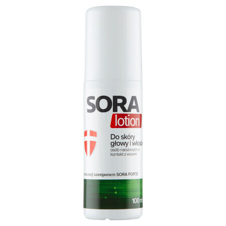 Sora Lotion, traitement anti-poux cuir chevelu et cheveux, 100 ml