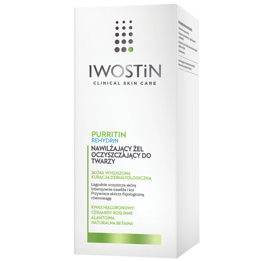 Iwostin Purritin Rehydrin, hydraterende gezichtswasgel, 150 ml