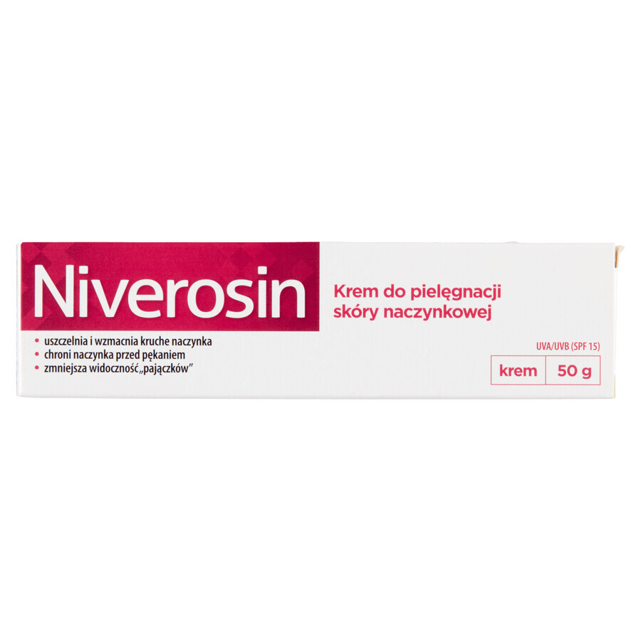 Niverosin, crème voor de verzorging van de vasculaire huid, 50 g