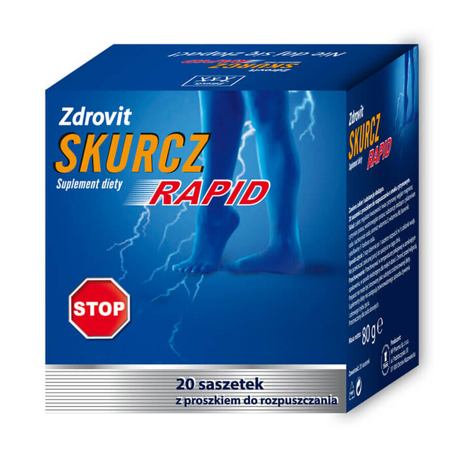 Zdrovit Spasme Rapide, 4 gx 20 sachets