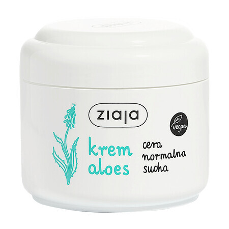 Ziaja Aloes, biologische aloë gezichtscrème, 100 ml