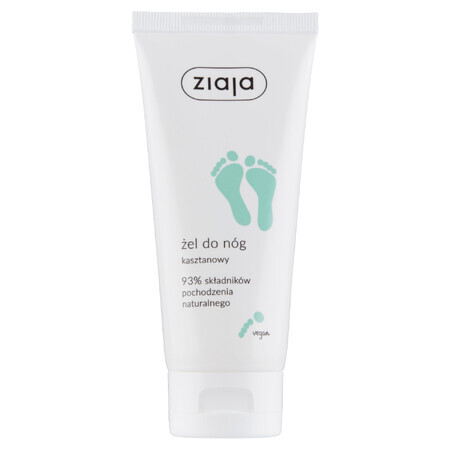 Ziaja, Gel per Gambe al Castagno - Idratazione e Nutrimento, 100 ml