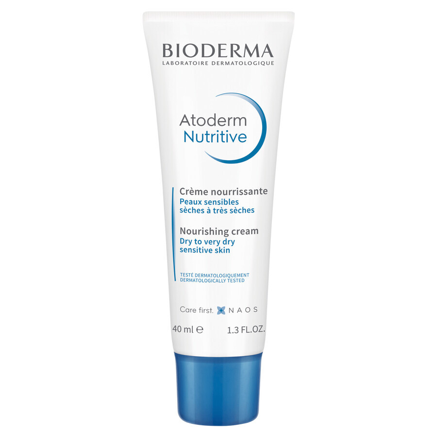 Bioderma Atoderm Nutritive, crème nourrissante visage, peaux sèches et très sèches, 40 ml