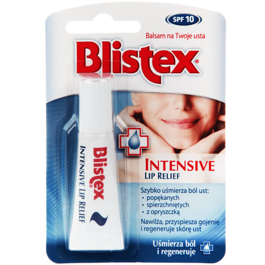 Blistex Intensive Lip Relief, baume à lèvres, SPF 10, 6 ml