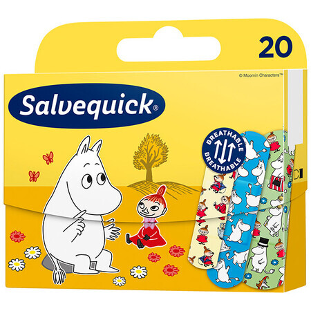 Salvequick, pansements avec pansement, Moomins, 20 pièces