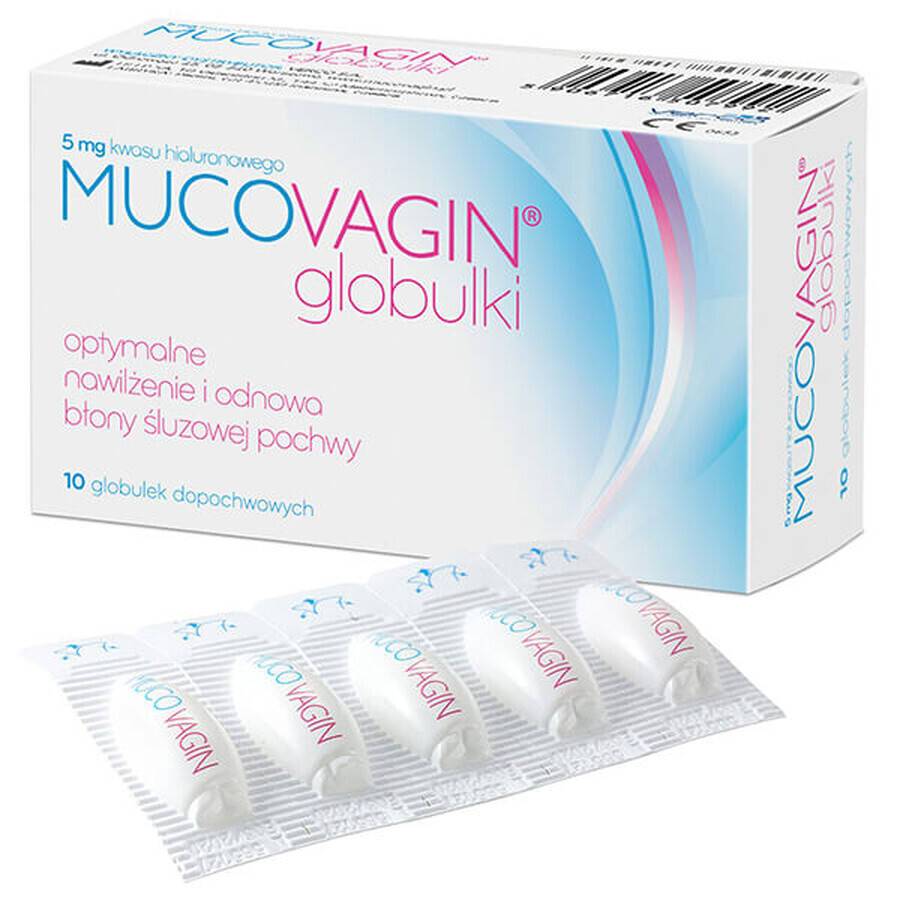 Mucovagin 5 mg, vaginale pessaria, 10 stuks