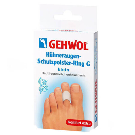 Gehwol Huhneraugen Schutzpolster-Ring G, teenring voor likdoorns, 3 stuks