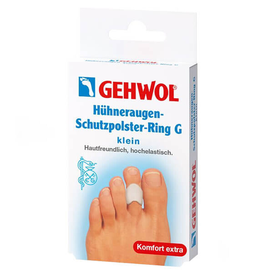 Gehwol Huhneraugen Schutzpolster-Ring G, teenring voor likdoorns, 3 stuks