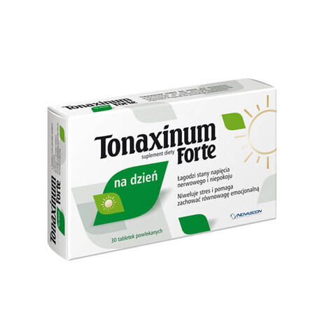 Tonaxinum Forte par jour, 30 comprimés enrobés