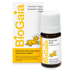 BioGaia Protectis Baby, drops for children, bottle, 5 ml