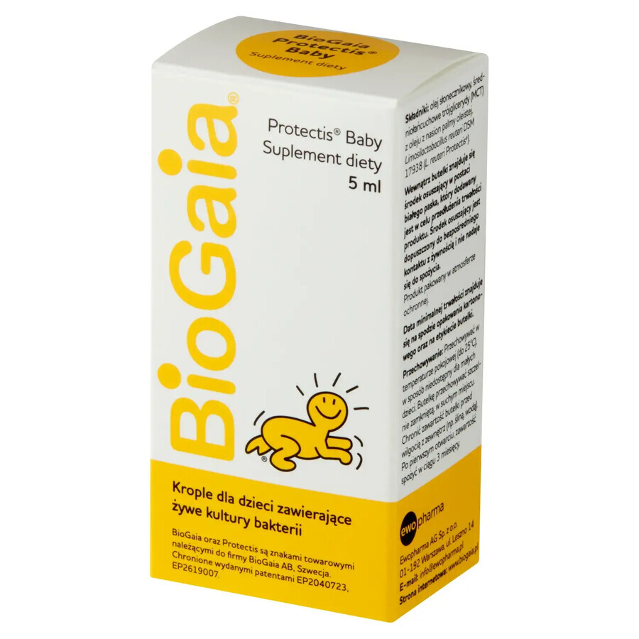 BioGaia Protectis Baby, druppels voor kinderen, fles, 5 ml