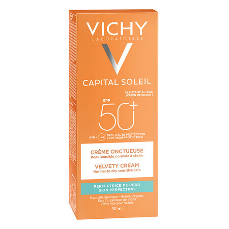 Vichy Ideal Soleil (Capital Soleil), fluwelen gezichtscrème, SPF 50, 50 ml