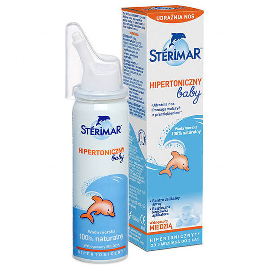 Sterimar Bébé, spray hypertonique au cuivre, pour enfant à partir de 3 mois, 50 ml