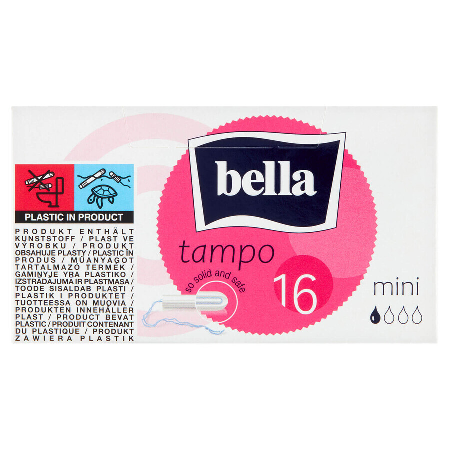 Bella Tampo, sanitary pads with easy twist, Mini, 16 pcs.