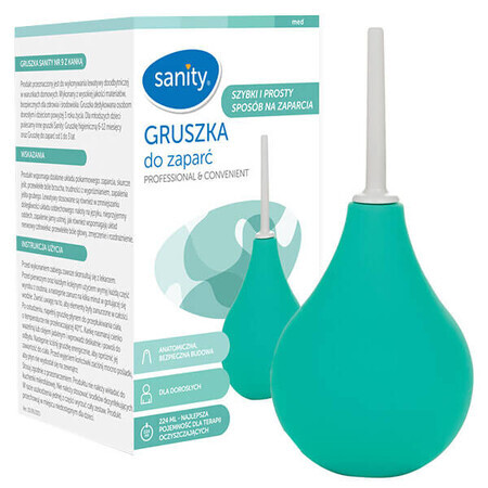 Sanity, poire contre la constipation pour adultes et enfants de plus de 3 ans, n° 9, avec bonbons