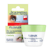 Flos-Lek, gel met dakraam en thee voor oogleden en onder de ogen, 10 g