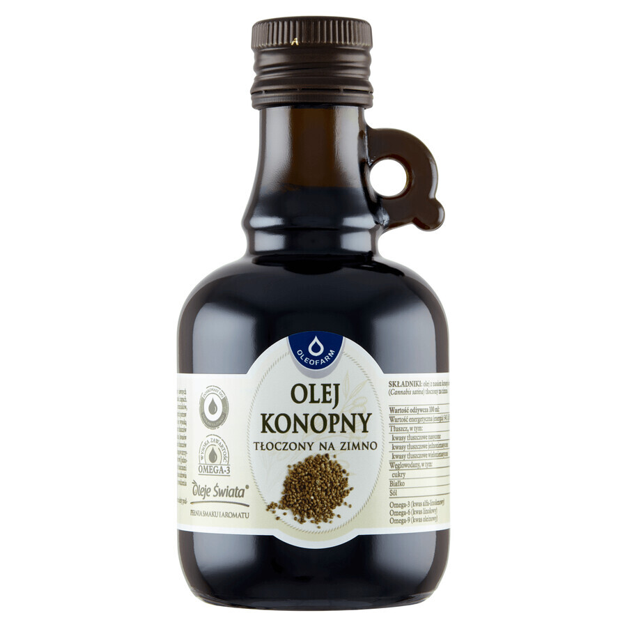 Oleofarm Oils of the World Hennepolie, koudgeperst, 250 ml