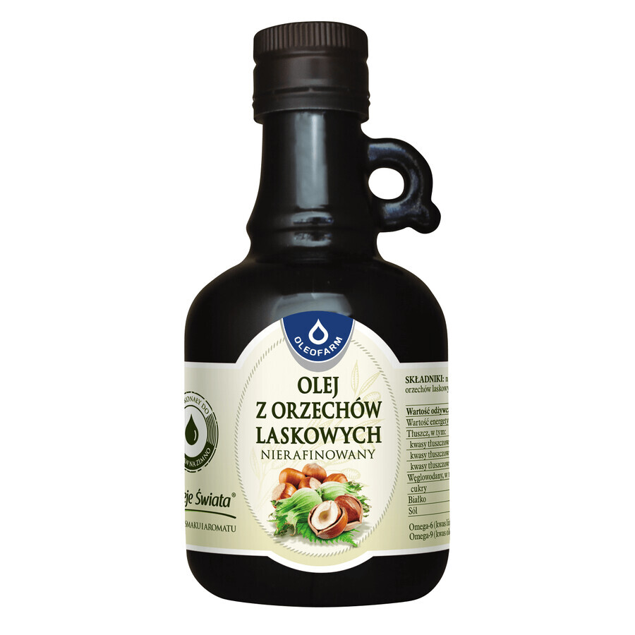 Oleofarm Oils of the World Hazelnootolie, ongeraffineerd, 250 ml