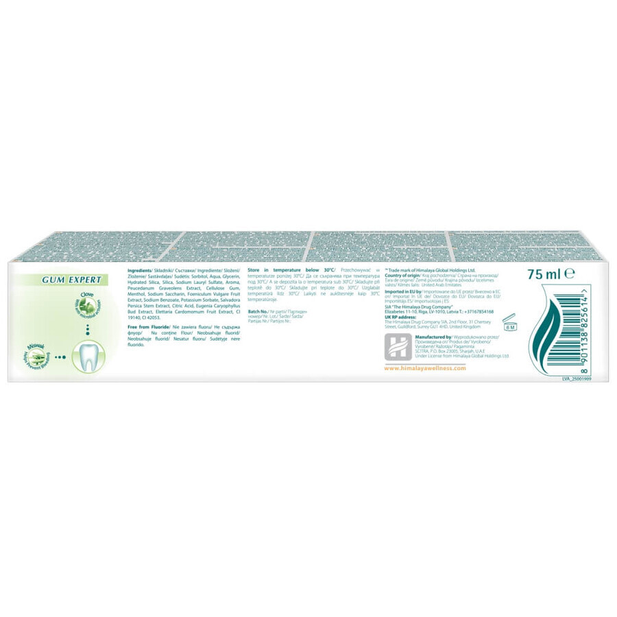 Himalaya Mint Fresh, kruidentandpastagel, ademverfrisser, 75 ml