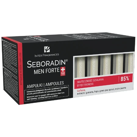 Seboradin Men Forte, Haarausfallbehandlung für Männer, 5,5 ml x 14 Ampullen
