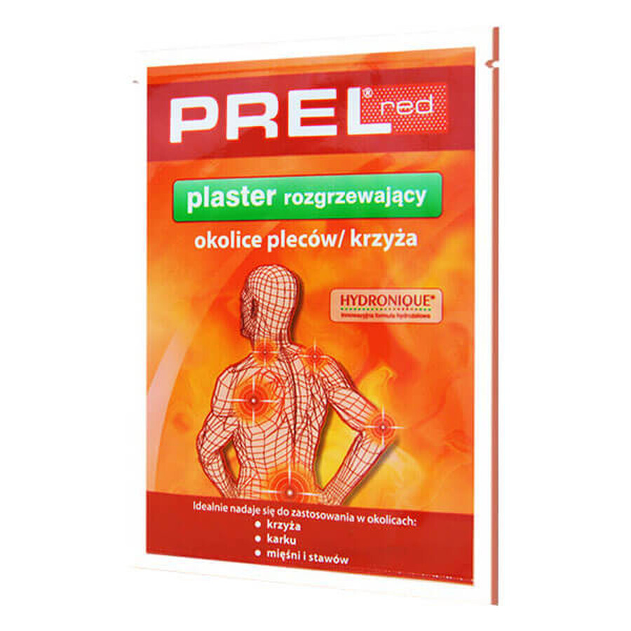 Prel Red, warming plaster of the back and sacrum, hydrogel, 1 piece