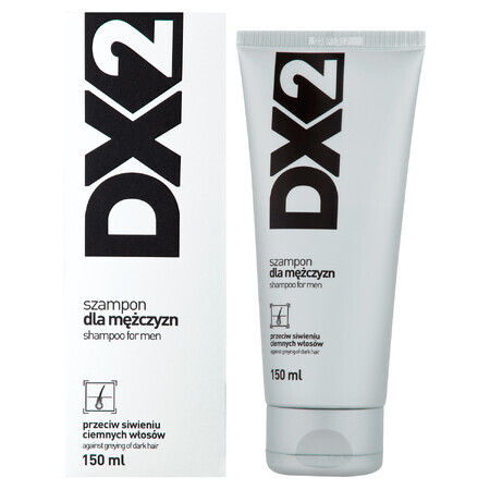 DX2, shampoing pour hommes contre le grisonnement des cheveux foncés, 150 ml