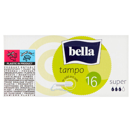 Bella Tampo, easy twist hygiënische tampons, Super, 16 stuks