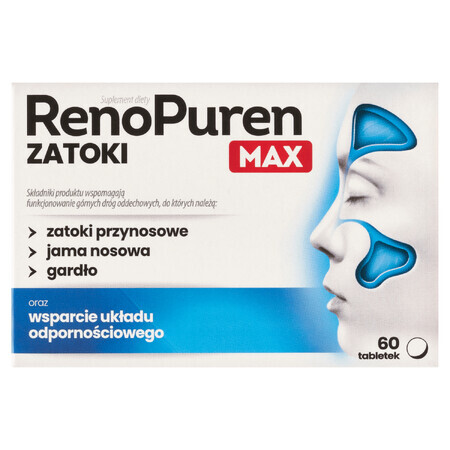 RenoPuren Zatoki Max, 60 comprimate