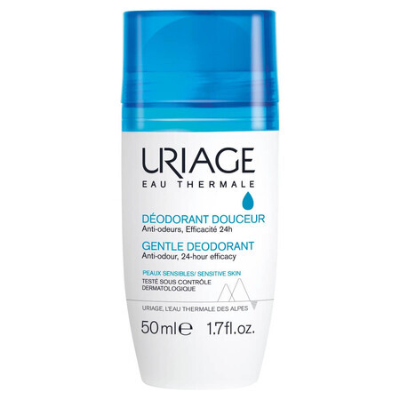 Uriage Douceur, desodorante roll-on, 50 ml