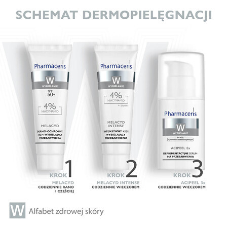 Pharmaceris W Acipeel 3x, ser depigmentant pentru imperfecțiuni, 30 ml