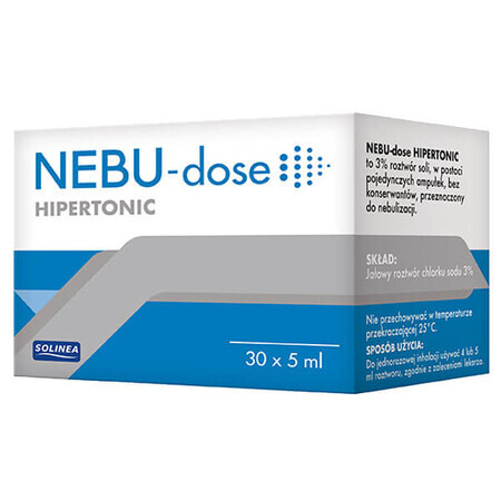 Nebu-Dose Hipertonic, solution de nébulisation à 3 %, 5 ml x 30 ampoules