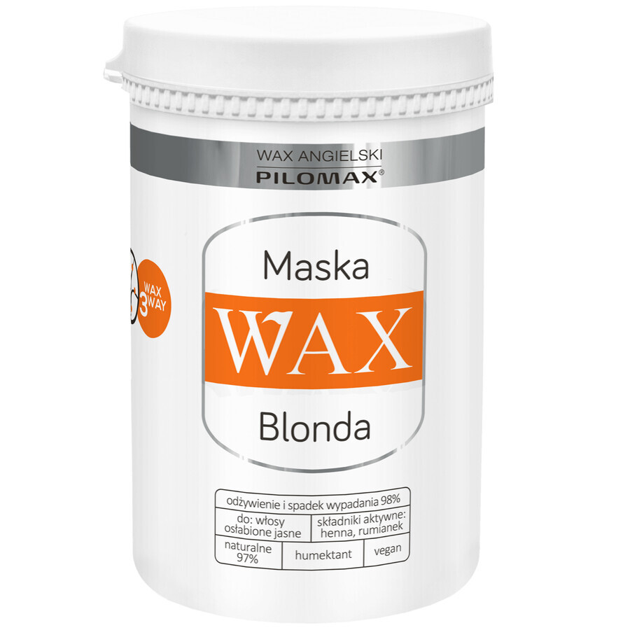 CIRE Pilomax NaturClassic Blonda, masque régénérant pour cheveux clairs, 480 ml