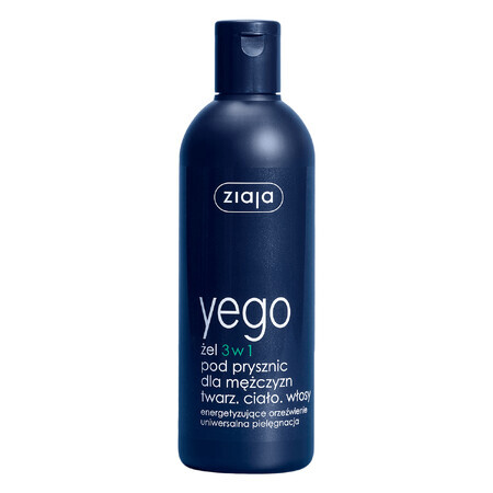 Ziaja Yego, gel doccia 3 in 1 per uomo, 300 ml