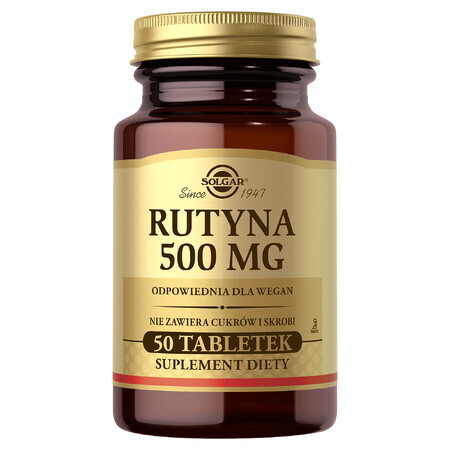 Solgar Rutin 500 mg, 50 tablets