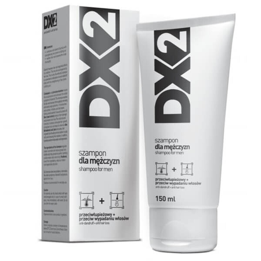 DX2, shampoo voor mannen, tegen roos en haaruitval, 150 ml BESCHADIGDE VERPAKKING