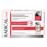 Radical Med, behandeling tegen haaruitval voor vrouwen, 5 ml x 15 ampullen