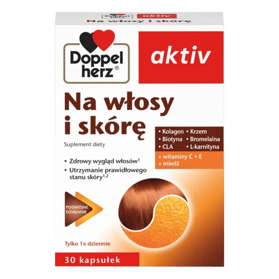 Doppelherz aktiv Na Hair und Skóra, 30 capsule