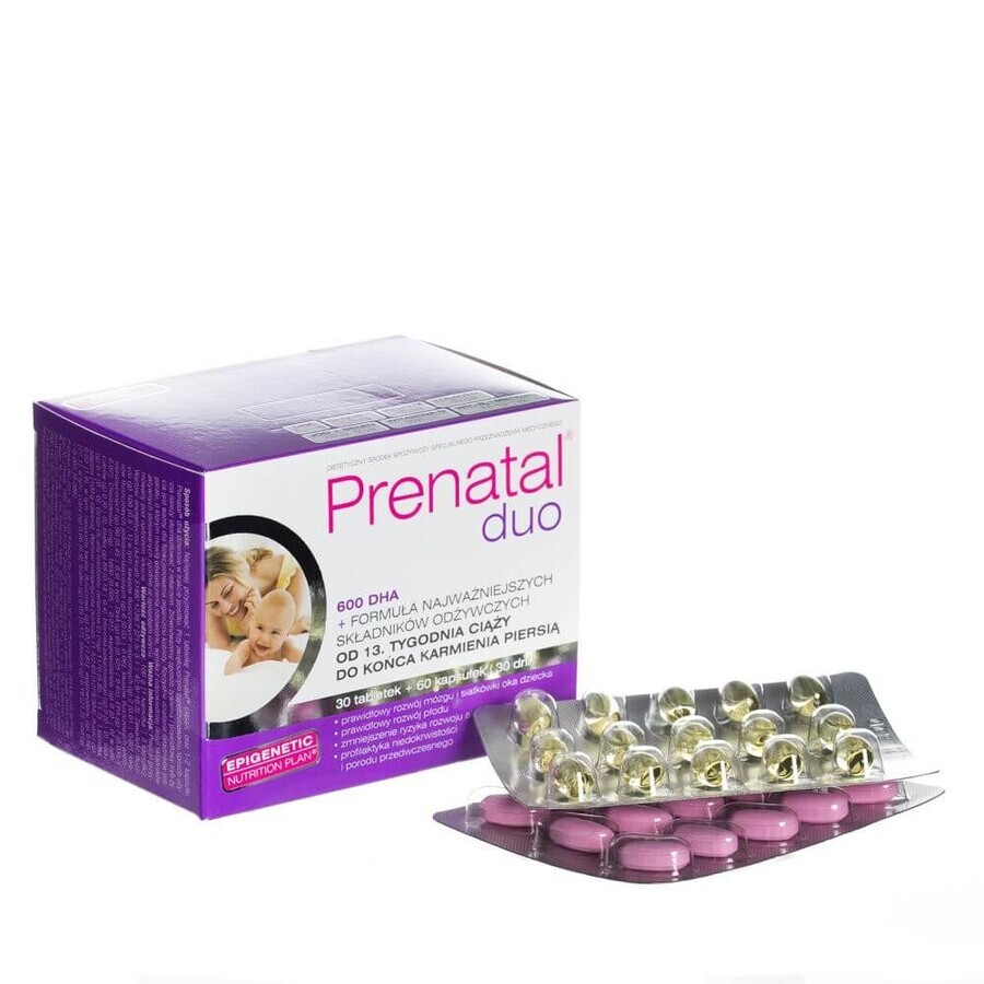 Prenatal Duo, 30 hard capsules + 60 gel capsules