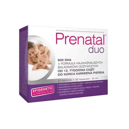 Prenatal Duo, 30 harde capsules + 60 gelcapsules
