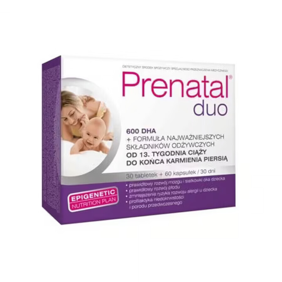 Prenatal Duo, 30 hard capsules + 60 gel capsules