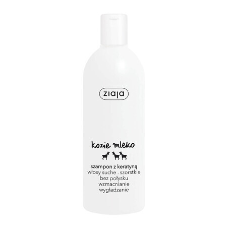 Ziaja Goat Milk, shampooing à la kératine, 400 ml