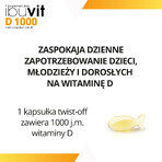 Ibuvit D 1000, vitamin D for children over 1 year, adolescents and adults, 30 twist-off capsules