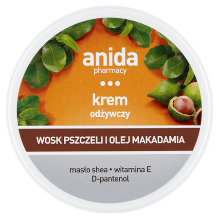 Anida, nourishing cream with beeswax and macadamia oil, 125 ml