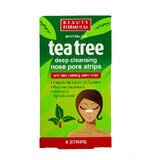 Tea tree reinigende strips voor poriën, 6 stuks, Beauty Formulas
